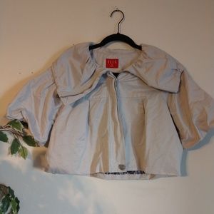 Elle cropped reflective jacket in M